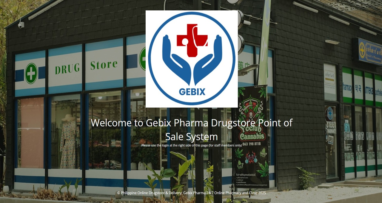 Gebix Pharmacy — E-commerce and POS Website